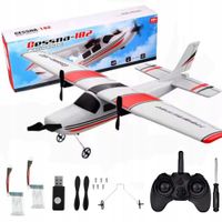 SAMOLOT ZDALNIE STEROWANY LATAJĄCY SZYBOWIEC RC MODEL CESSNA 182 PILOT 2aku