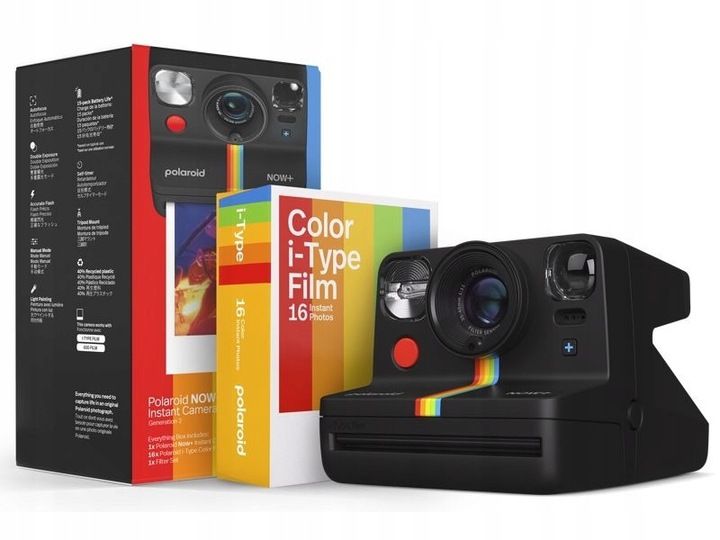 Aparat POLAROID Now + Gen 2 E-BOX Czarny zdjęcie 1