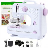 Domowa mini maszyna do szycia 12 ściegów z pedałem