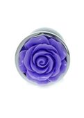 Plug-Jewellery Silver Plug Rose- Purple