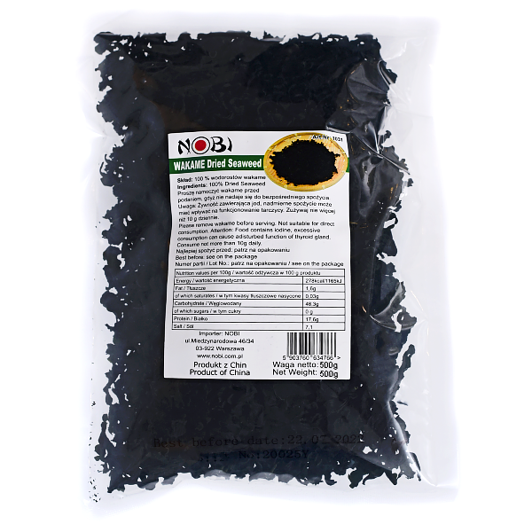 Wakame, suszone wodorosty 500g - Nobi zdjęcie 1