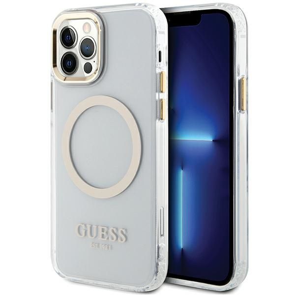 Etui Guess do iPhone 12, iPhone 12 Pro, Złoty, MagSafe zdjęcie 1