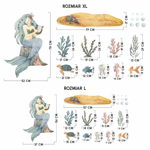 Naklejki Zestaw Syrena DK455 L zdjęcie 4