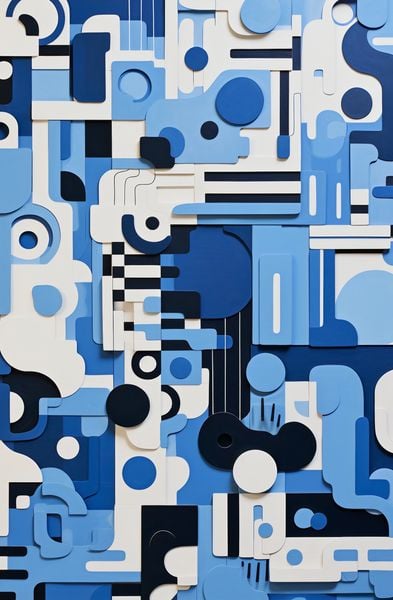 Plakat 56,6x86,4cm Niebieski Labirynt zdjęcie 1