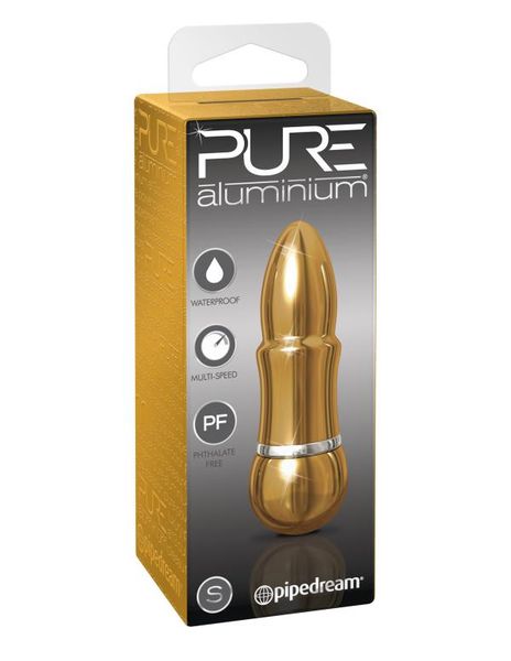 PURE ALUMINIUM Small Gold Mini wibrator zdjęcie 1