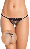 stringi koronkowe otwarte softline 2415 czarne s/l