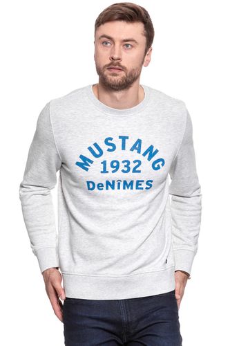 MUSTANG BLUZA Basic Crewneck LIGHT GREY MEL. 1007003 4163 2XL na Arena.pl
