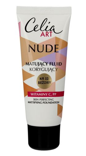 Celia Art Nude Matujący Fluid korygujący nr 03 beżowy  30ml na Arena.pl