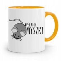 Kubek Żółty Informatyka Programisty Operator Z Nadrukiem Ze Zdjęciem