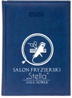 KALENDARZ A4 2026 DZIENNY terminarz z nadrukiem UV FRYZJER TWOJA NAZWA