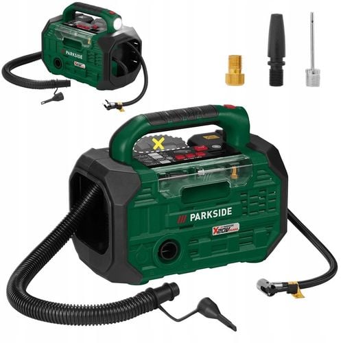 SPRĘŻARKA AKUMULATOROWA PARKSIDE PKA D3 20 V ZESTAW KOMPRESOR WĄŻ na Arena.pl