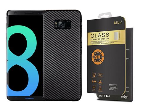Etui FLEXJACK Carbon Case Samsung Galaxy S8 +SZKŁO na Arena.pl