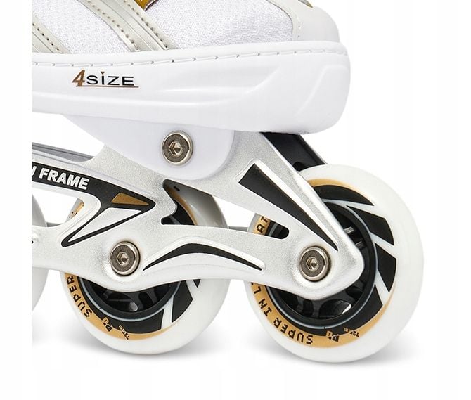 Rolki Regulowane RAVEN Pulse White/Gold 37-40 zdjęcie 2