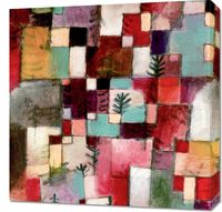 Obraz 60x60cm Red Green, Paul Klee Vintage do Salonu