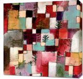 Obraz 60x60cm Red Green, Paul Klee Vintage do Salonu
