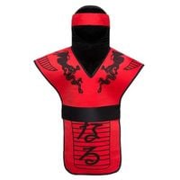 zestaw ninja czerwony 3 częściowy wojownik