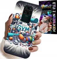ETUI DO XIAOMI NOTE 9 - SIŁOWNIA GYM FITNESS SPORT CASE + SZKŁO