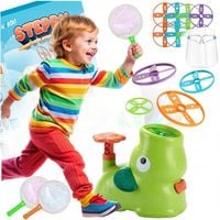 NAJLEPSZY PREZENT NA ŚWIĘTA DLA 3 4 5 6 7 LATKA WYRZUTNIA DYSKÓW ZESTAW