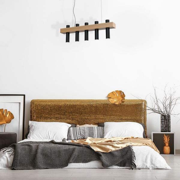 LAMPA WISZĄCA WEST BLACK 5XGU10 zdjęcie 4