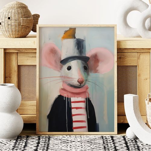 Plakat dziecięcy szczurek szczur 40x50 cm na Arena.pl