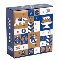 Kawowy kalendarz adwentowy Przyjaciół Kawy Classic Blue, kawa ziarnista