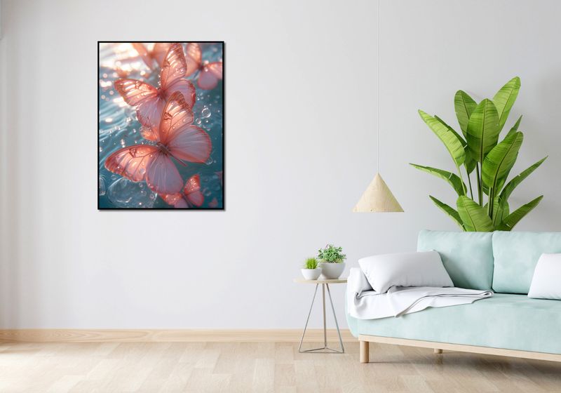 Plakat 75x100cm Świetliste Motyle zdjęcie 4