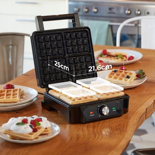 GOFROWNICA XXL 4 DUŻE GOFRY MARMURKOWA POWŁOKA REGULACJA TEMPERATURY na Arena.pl