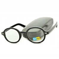 Lenonki czarne OKULARY ZERÓWKI Z FILTREM BLUE LIGHT DO KOMPUTERA oprawki OC