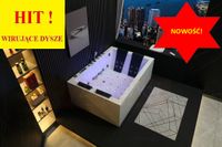 Wirujące dysze Wanna z hydromasażem EB-876 prostokątna 170cmx120cmx64cm Wod