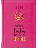 KALENDARZ A5 2026 DZIENNY KSIĄŻKOWY Z NADRUKIEM DLA TATY TWÓJ NAPIS
