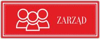 Tabliczka Grawerowana na drzwi ZARZĄD twój napis