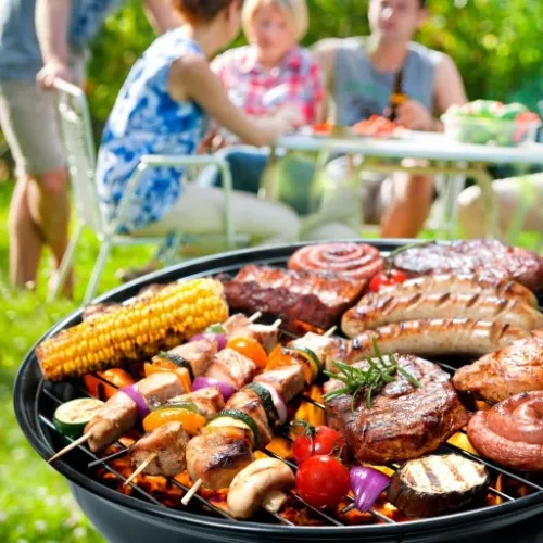 Grill Ogrodowy węglowy na brykiet Zamykany POKRYWA BBQ KETTLE półka na Arena.pl