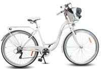 ROWER DAMSKI BIAŁY MIEJSKI 26 SHIMANO DAMKA KOSZ + WKŁAD GRATIS