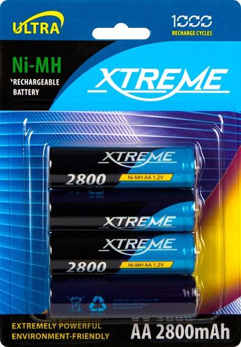 4 SZT AKUMULATOR XTREME Ni-MH AA R6 1.2V 2800mAh na Arena.pl