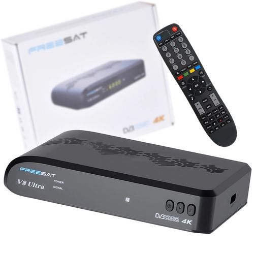 Dekoder Tuner Combo DVB-T2 DVB-S2X DVB-C 4K H.265 YouTube Wi-Fi LAN + PILOT na Arena.pl