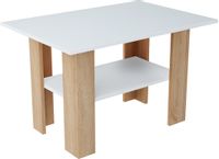 Stolik Kawowy Bestseller T001 55x87x60 cm Dąb Sonoma - Biały 55x87x60 cm