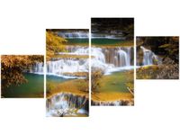 90CM 160 OBRAZ 4 ELEM WODOSPAD HUAY MAE KHAMIN ŚCIENNY