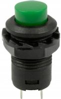 Przycisk chwilowy SPST NO zielony 12mm