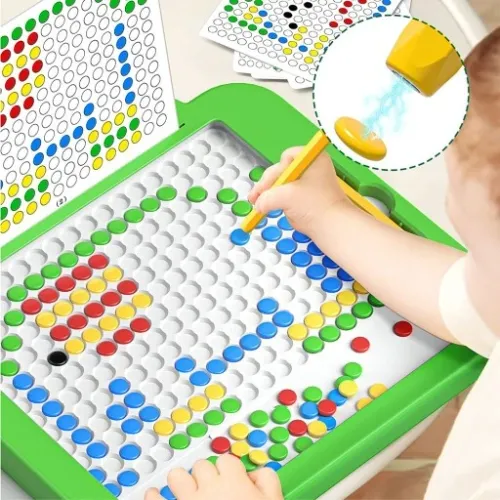 Tablica magnetyczna Dino Board Mozaika Montessori układanka krążki MagPad na Arena.pl