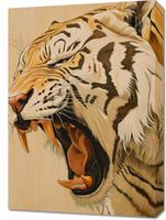 Obraz 50x70cm Majestatyczny Ryk Tygrysa