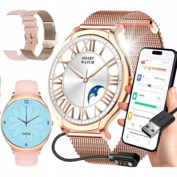 Smartwatch niktrade 12957 różowy zdjęcie 1