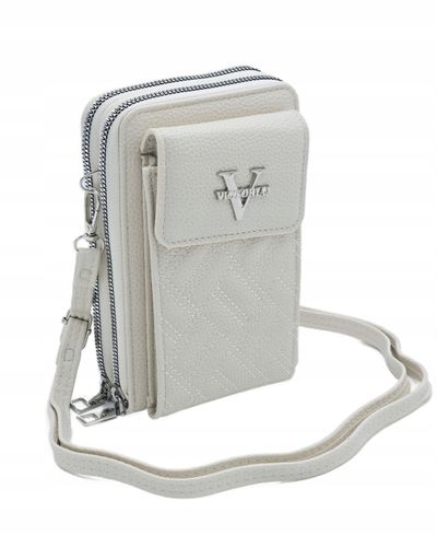 Victoria J. - torebka rowerówka portfel etui na telefon jasny beżowy VJ2008 na Arena.pl