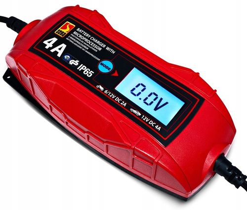 ŁADOWARKA PROSTOWNIK DO AKUMULATORA ŻELOWY 6V 12V AKUMULATORÓW LCD TUV GS na Arena.pl