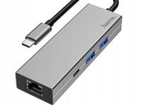 HUB USB HAMA USB-C 2 x USB-A 3.2 Gen 1 USB-C LAN