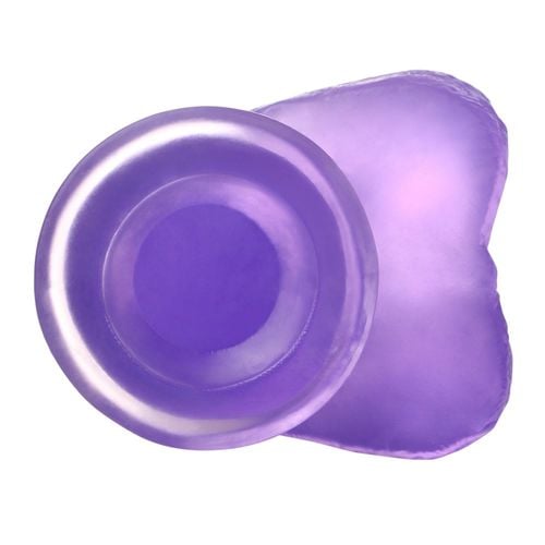 7"" jelly studs crystal dildo medium purple na Arena.pl