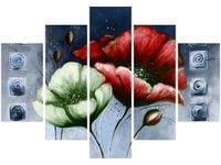 OBRAZ CZERWONE ZIELONE MAKI