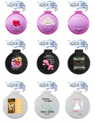 LUSTERKO personalizowane podziękowania dla gości ŚLUB WESELE wasze imiona na Arena.pl