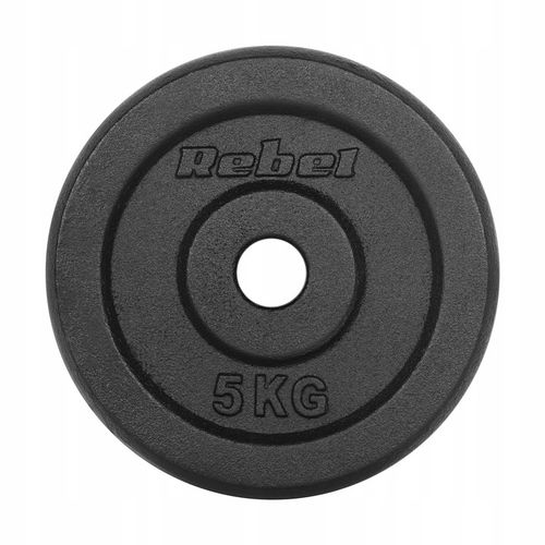 Obciążenie żeliwne zestaw 4x5kg 20kg otwór 31mm talerz klasyczne REBEL na Arena.pl