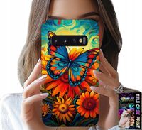 ETUI DO SAMSUNG GALAXY S10 - MOTYLE MOTYLKI KWIATKI RÓŻE OBUDOWA