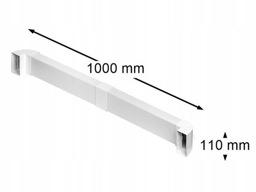 Kanał Telewizyjny Przepust Kablowy RTV Podtynkowy 5x Elementów 100 cm Biały na Arena.pl
